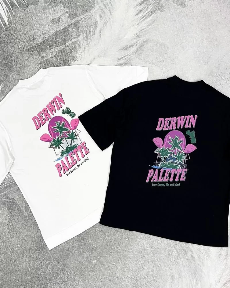 Graphic Tee Flamingo Love Scenes