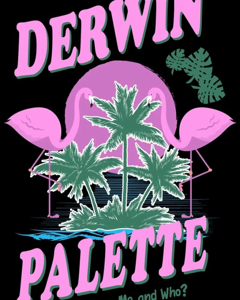 Graphic Tee Flamingo Love Scenes