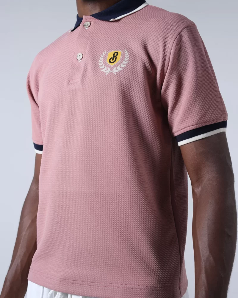 The Polo Tee - Blush Pink