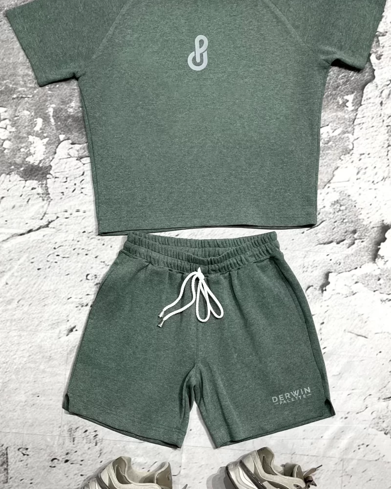 The Benchmark Sage Green Set - Shorts